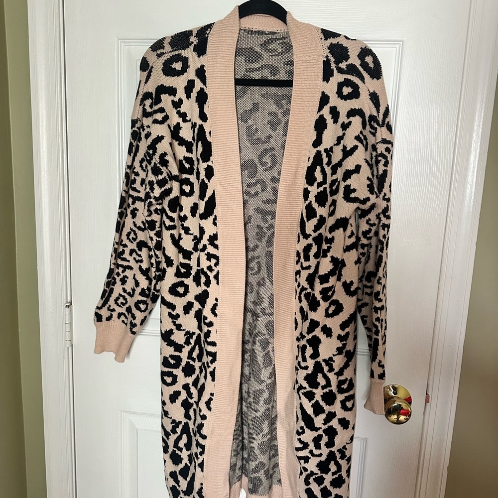 Leopard Print Cardigan